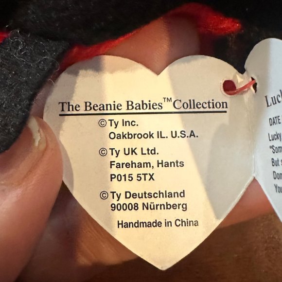Ty Beanie Babies Lucky The Ladybug - NWT - Picture 6 of 9